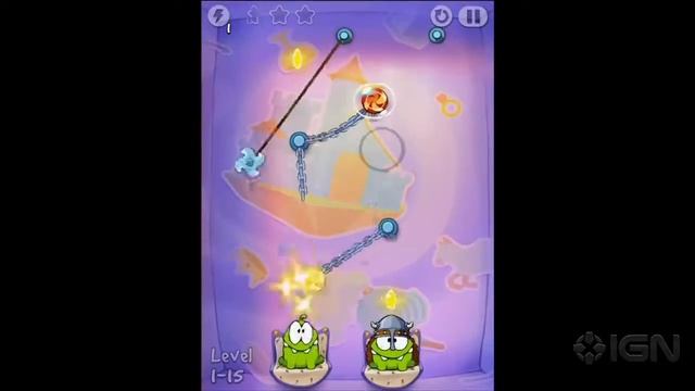 Cut the Rope: Time Travel - The Middle Ages 3-Star Walkthrough - Level 1-15 смотреть онлайн