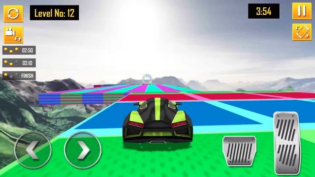 Extreme Mega Ramp Car Race - Impossible Tracks Driving Simulator - Android Gameplay смотреть онлайн