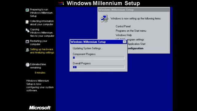 Microsoft Windows Millennium B1 Build 2380.2 смотреть онлайн