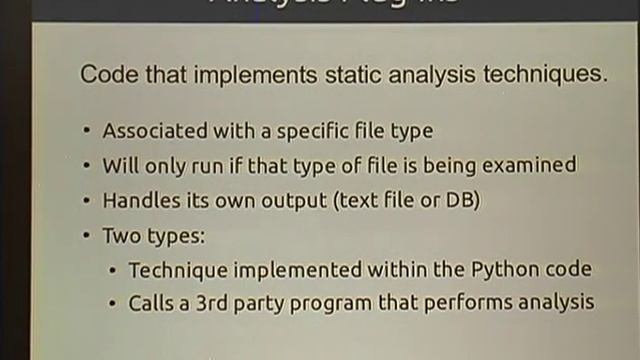 ShmooCon 2013: astiff: Automated Static Analysis Framework смотреть онлайн