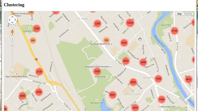 Google Maps - Clustering 1 250 000 Markers смотреть онлайн