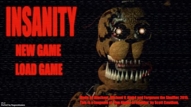 Insanity (FNaF Fan-game) Android v1.1 смотреть онлайн