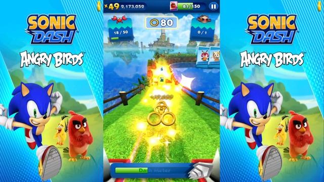Sonic Dash Racing Game - Red New Character Unlocked (android, ios) Gameplay 3D смотреть онлайн