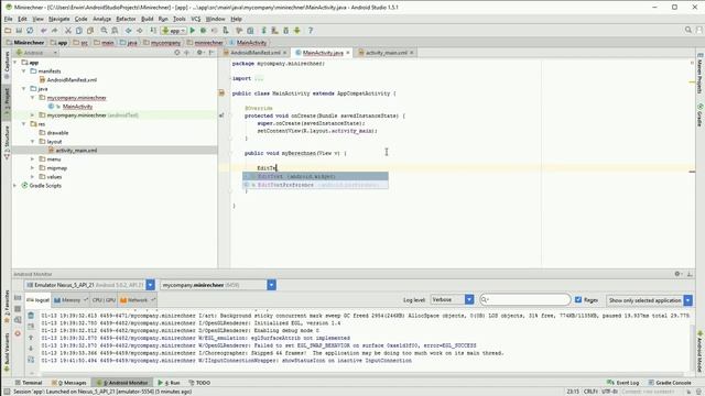 Android Studio Beispiel - Minirechner 2 смотреть онлайн