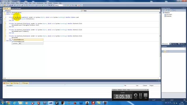 Visual Basic 2008/10 Firefox Web Browser Component (Gecko Fx) смотреть онлайн