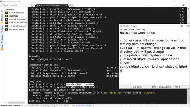 AWS SAA03 Live Class 6 - EC2 Launch Linux Web Server, Linux Basic commands. смотреть онлайн
