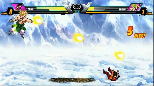 Goku Vs Broly | Jump Ultimate Battle Infinite Mugen | Versions
