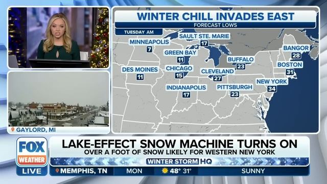 Coldest Air Of Season Spreads Across Northeast As First Major Lake-Effect Snow Event Begins смотреть онлайн