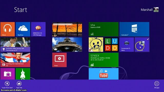 How to Create My Computer Icon on Desktop in Windows 8 смотреть онлайн