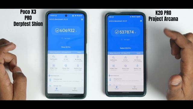 POCO X3 PRO vs REDMI K20 PRO Speedtest | Derpfest vs Project Arcana | Snapdragon 855 vs 860 смотреть онлайн