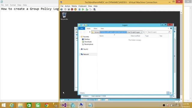 22-Microsoft Dynamics - Create a Group Policy Logon Script for Dynamics AX client installation смотреть онлайн