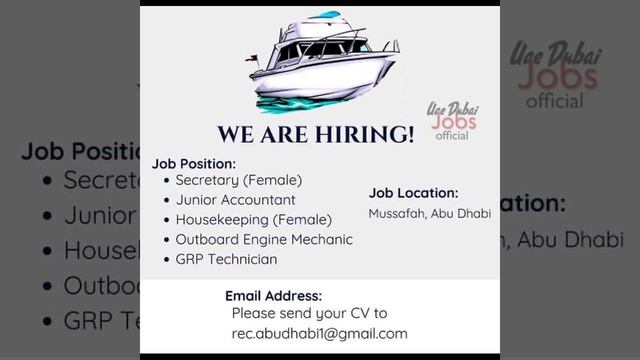 Hiring New Job Vacancies in Dubai #uae #dubai #Abudhabi #job #vacancy #jobseekers #hiring смотреть онлайн