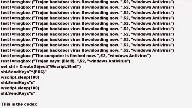 How to make a Really scary window With VBS смотреть онлайн