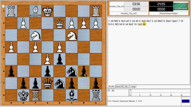 Me Getting Slaughtered Chess Engine Houdini 1.5 Tournament Mode. смотреть онлайн