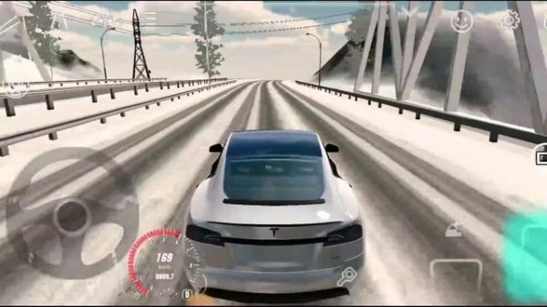 Import Tesla Car In Car Parking Multiplayer With Snow Mod Android Gameplay