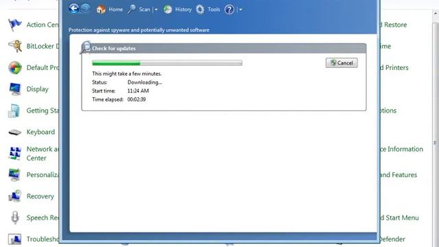 How to Turn on Windows defender in Windows 7 Scan Virus смотреть онлайн