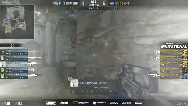 Godsent vs FlipSid3 | Playoff - верхняя сетка | матч 1 из 2 смотреть онлайн