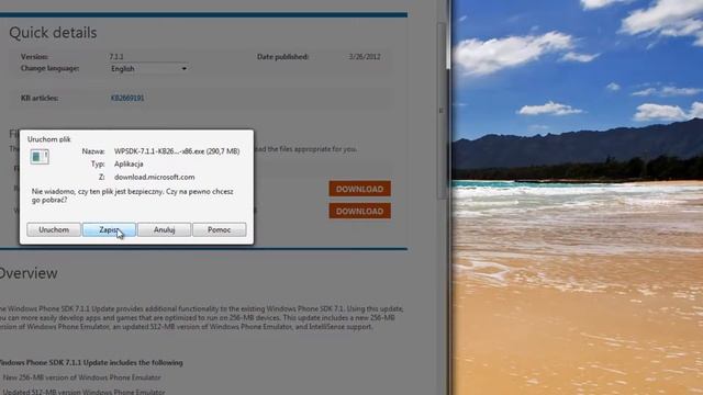 1. Windows Phone Emulator - Instalacja SDK смотреть онлайн