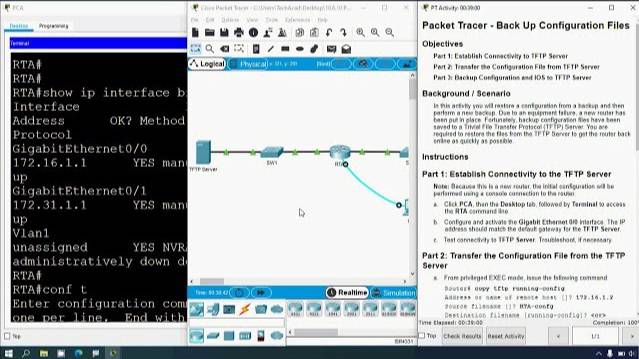 10.6.10 Packet Tracer - Back Up Configuration Files смотреть онлайн