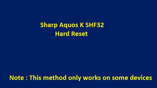 Sharp Aquos K SHF32 Hard Reset and Forgot Password Recovery, Factory Reset смотреть онлайн