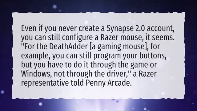 Does Razer Synapse need to be running? смотреть онлайн