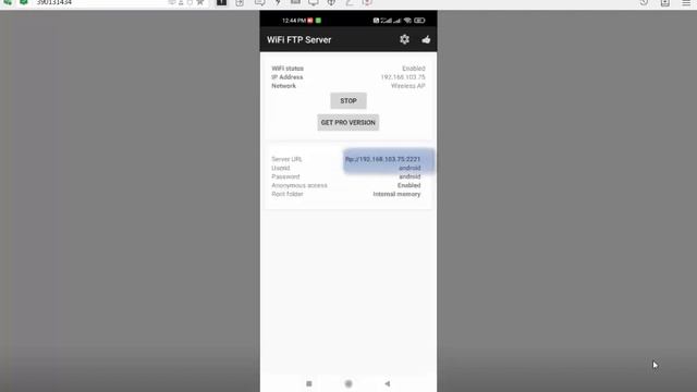 How to transfer files wirelessly between mobile & laptop using Wifi FTP Server in telugu смотреть онлайн
