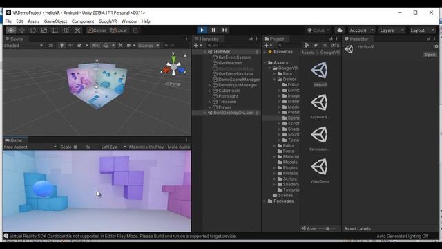Introduction to Google VR SDK for Unity - Unity Google VR Tutorial 02 смотреть онлайн