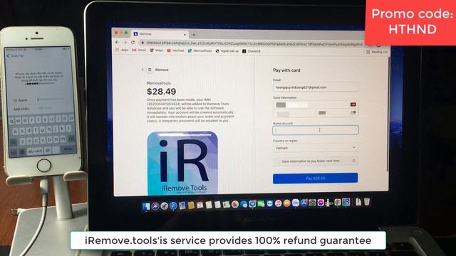 [163] iRemove Tool bypass MEID with signal | iphone/ipad ios 12.3 - 14.x.x| HTHND смотреть онлайн