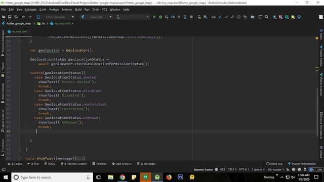 Flutter Google Maps | Getting Started with Google Maps and Geolocation in Flutter смотреть онлайн