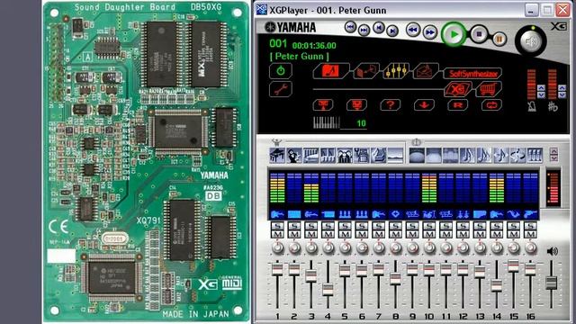 YAMAHA XG MIDI SoftSynthesizer - Peter Gunn смотреть онлайн