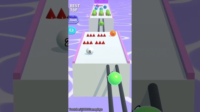 Ball Run 2048 ! Ball Run Game Infinity Mode Android iOS Gameplay Part - 3 смотреть онлайн