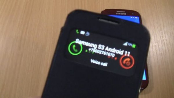 Incoming call & Outgoing call at the Same Time  Samsung GalaxyS4 mini lte black cover +S3 Android 1