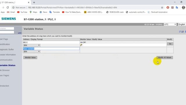 Webserver Siemens S7 1200 смотреть онлайн