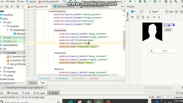 Integrate Google Sign-In to Android app 2019 part 2 by Techies Time смотреть онлайн