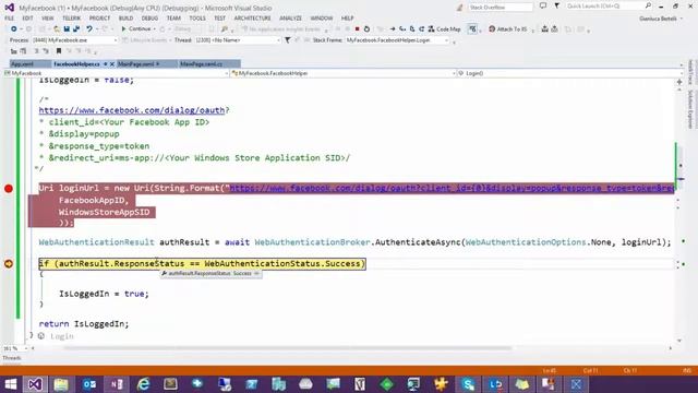 Windows Store App - Using Facebook to authenticate the user смотреть онлайн