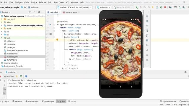 flutter swiper example - a simple intro смотреть онлайн