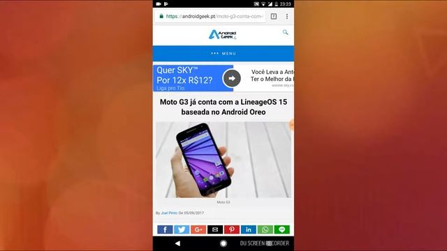 BOMBA! MOTO G3 É O PRIMEIRO A RECEBER O ANDROID 8.0 DA LINEAGEOS 15 смотреть онлайн