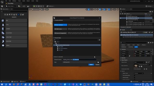 Chaos Tutorial 07 - Preparing building for the destruction - Unreal Engine 5 смотреть онлайн