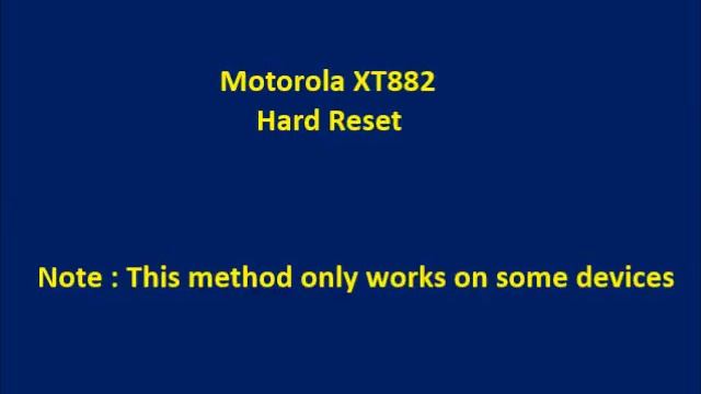 How to Hard Reset Motorola XT882 and Forgot Password Recovery, Factory Reset смотреть онлайн