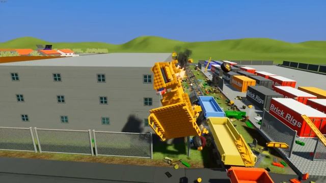 MASSIVE LEGO Train Wrecks #18 - Brick Rigs Gameplay - Lego Toy Destruction смотреть онлайн