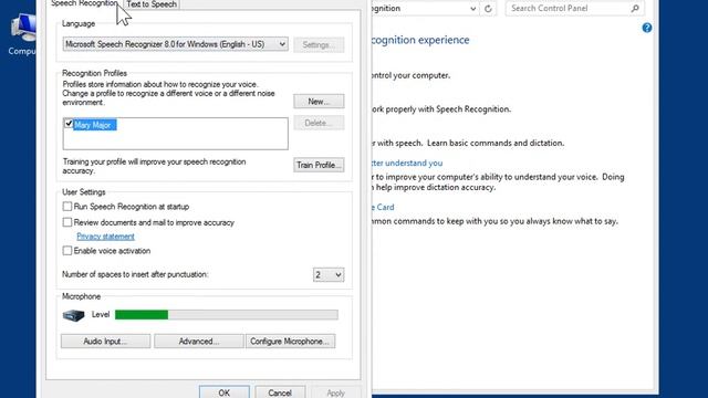 Windows 8.0 Professional - Select an Audio Input Device in Control Panel смотреть онлайн
