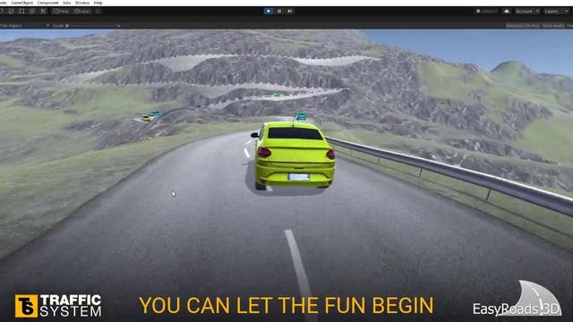 Mobile Traffic System + Easy Roads 3D - Now working together - Unity смотреть онлайн