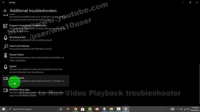 Windows 10 Home : How to Run Video Playback troubleshooter смотреть онлайн