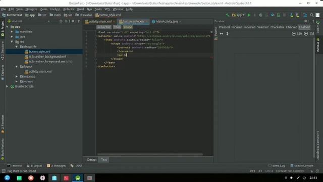 How to create a custom button in Android Studio - flutter смотреть онлайн