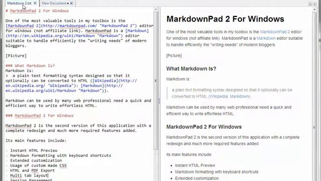 MarkdownPad 2 For Windows смотреть онлайн