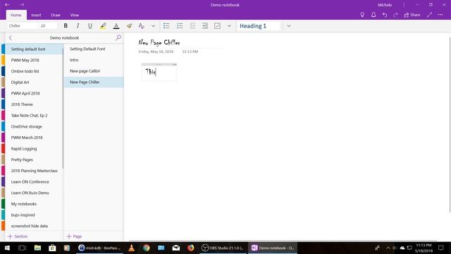 How to set the default font in OneNote for Windows 10 смотреть онлайн