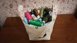 Текстильная корзина своими руками.