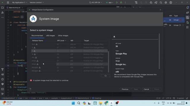How to Install Emulator in Android Studio in 2024 | Android Studio Tutorial смотреть онлайн