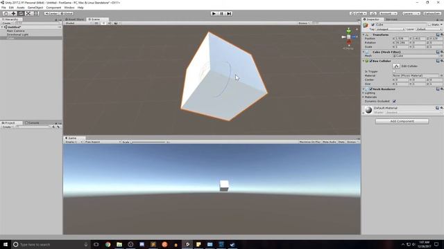 Unity 3D Game Beginner Tutorial #1: Interface/Game Objects смотреть онлайн