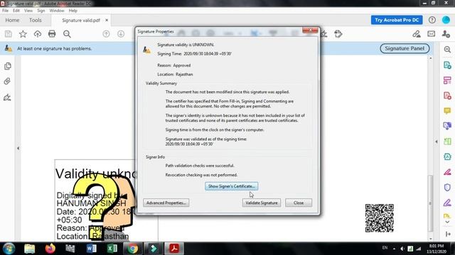 HOW TO VALID DIGITAL SIGNATURE? कोई भी डिजिटल SIGNATURE वैलिड करे सिर्फ 2 मिनट में смотреть онлайн